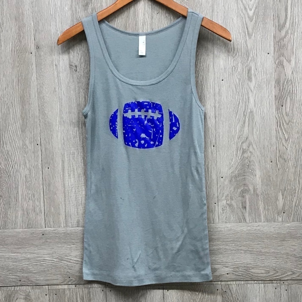 Granite Mini Rib Tank Distressed Football …